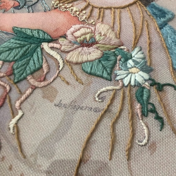 Vtg Jan Hagara Needlepoint Framed - Picture 4 of 12